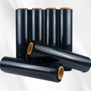 PE Black Stretch Film - Self-Adhesive Industrial Packaging Film (50cm)