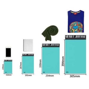 colored pe mailing bags in multiple colors