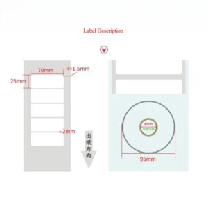 colored thermal label paper waterproof oil resistant scratch resistant