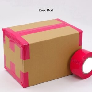 rose red colored bopp packing tape